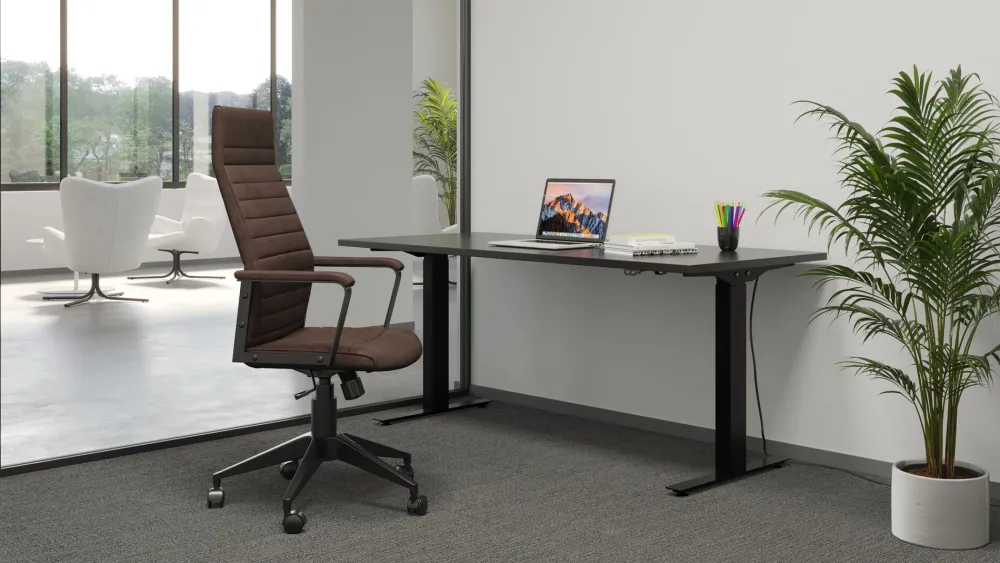 KARE Bürostuhl Labora High Braun Discount