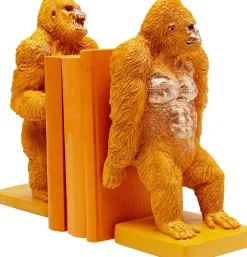 KARE Buchstütze Gorilla Orange (2/Set) Hot
