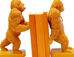 KARE Buchstütze Gorilla Orange (2/Set) Hot