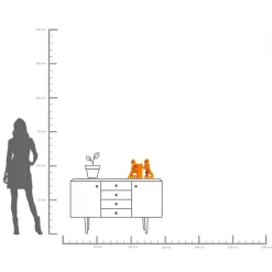 KARE Buchstütze Gorilla Orange (2/Set) Hot