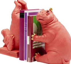 KARE Buchstütze Hippo Pink (2/Set) New