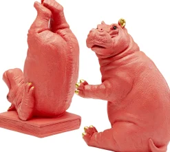 KARE Buchstütze Hippo Pink (2/Set) New
