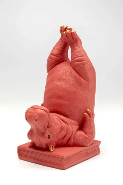 KARE Buchstütze Hippo Pink (2/Set) New