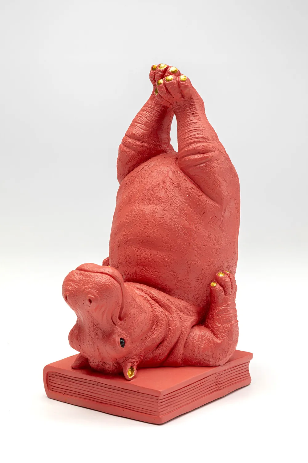KARE Buchstütze Hippo Pink (2/Set) New