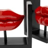 KARE Buchstütze Lips Rot (2/Set) Discount