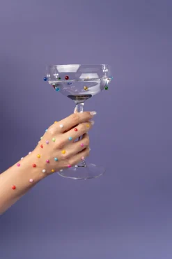 KARE Cocktailglas Party Dots 19cm