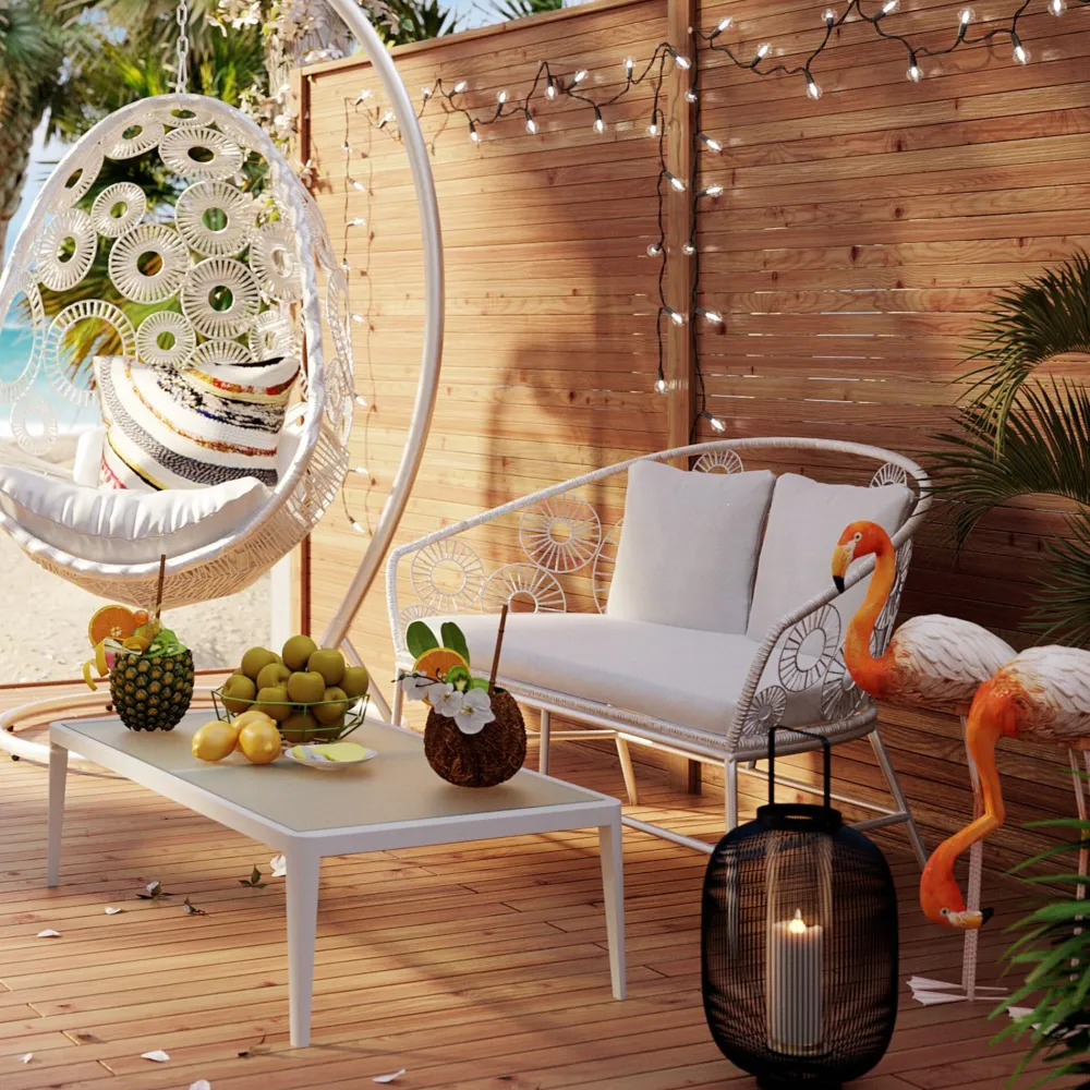 KARE Couchtisch Tiki Weiß Discount