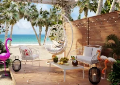 KARE Couchtisch Tiki Weiß Discount