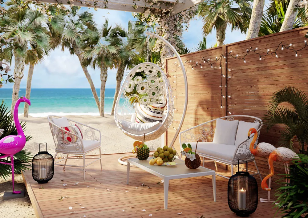 KARE Couchtisch Tiki Weiß Discount