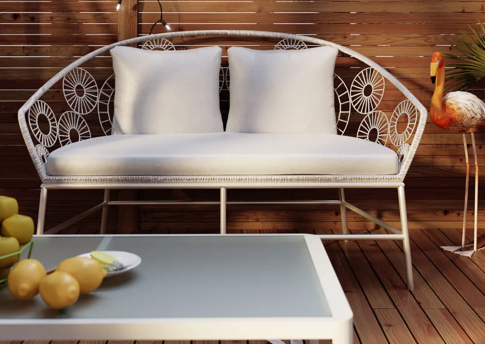 KARE Couchtisch Tiki Weiß Discount