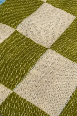 KARE Decke Checker Blau Grün 170x130cm Best