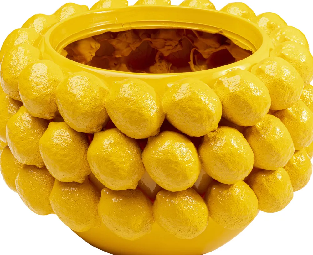 KARE Deko Übertopf Lemon Juice 22cm