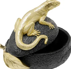 KARE Deko Dose Avocado Lizard 15cm Hot