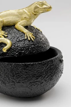 KARE Deko Dose Avocado Lizard 15cm Hot