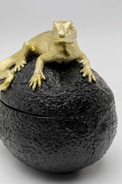 KARE Deko Dose Avocado Lizard 15cm Hot