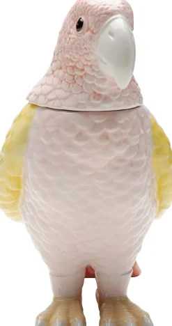 KARE Deko Dose Exotic Bird Giallo 23cm Clearance