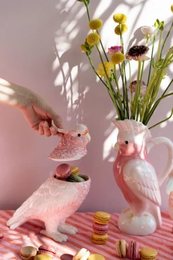 KARE Deko Dose Exotic Bird Giallo 23cm Clearance