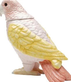 KARE Deko Dose Exotic Bird Giallo 23cm Clearance