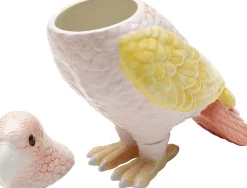 KARE Deko Dose Exotic Bird Giallo 23cm Clearance