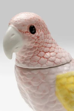 KARE Deko Dose Exotic Bird Giallo 23cm Clearance