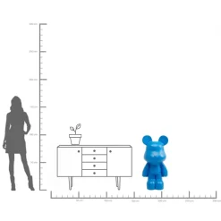 KARE Deko Figur Bear Blau 101cm Hot
