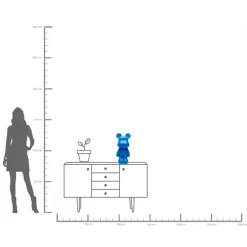 KARE Deko Figur Bear Blau 51cm New