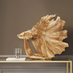 KARE Deko Figur Betta Fish Gold Klein Sale
