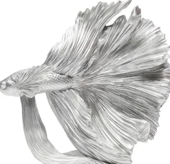 KARE Deko Figur Betta Fish Silber Klein Clearance