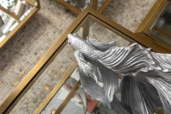KARE Deko Figur Betta Fish Silber Klein Clearance