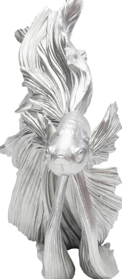 KARE Deko Figur Betta Fish Silber Klein Clearance