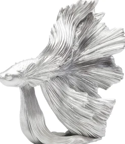 KARE Deko Figur Betta Fish Silber Klein Clearance