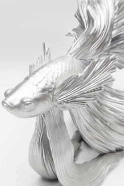 KARE Deko Figur Betta Fish Silber Klein Clearance
