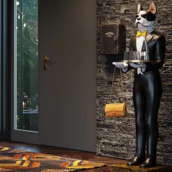 KARE Deko Figur Butler Dog Alfred 159cm Best