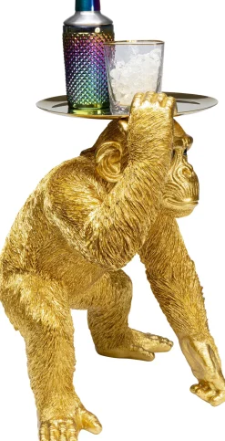KARE Deko Figur Butler Playing Chimp Gold 52cm Hot