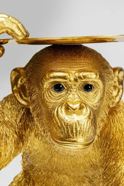 KARE Deko Figur Butler Playing Chimp Gold 52cm Hot