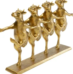 KARE Deko Figur Dancing Cows Gold 40cm Hot