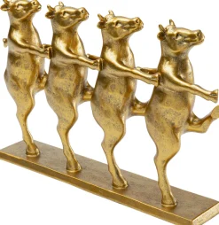 KARE Deko Figur Dancing Cows Gold 40cm Hot