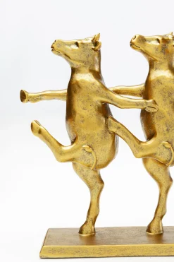 KARE Deko Figur Dancing Cows Gold 40cm Hot