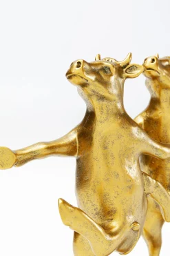 KARE Deko Figur Dancing Cows Gold 40cm Hot