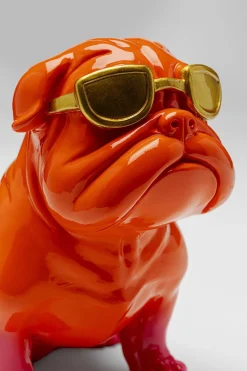 KARE Deko Figur Fashion Dog Orange 17cm Clearance