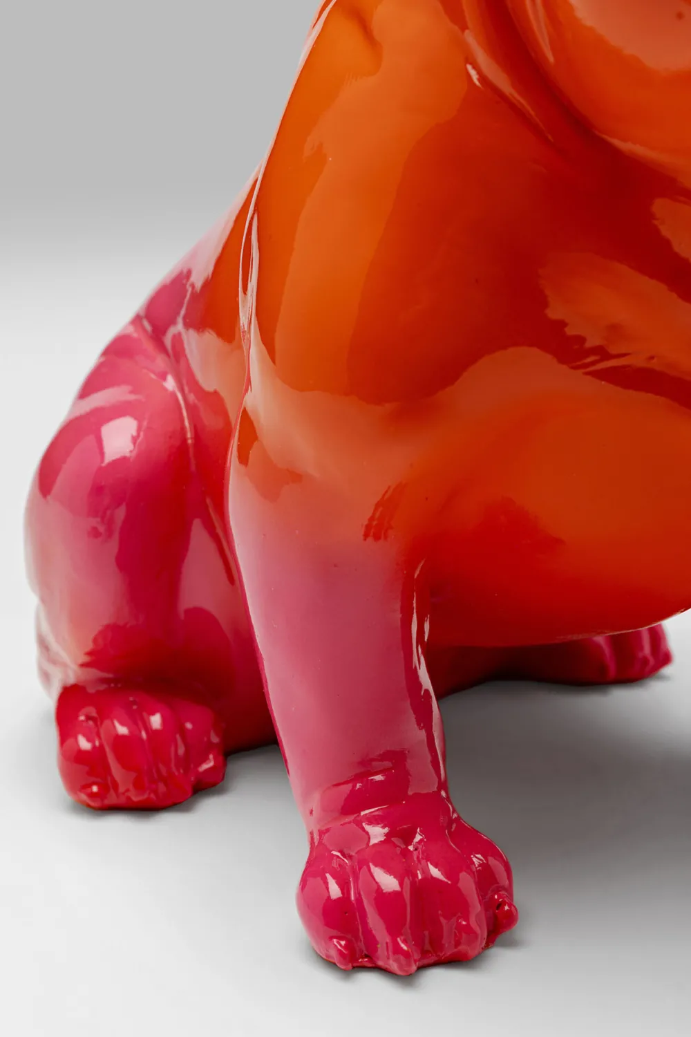 KARE Deko Figur Fashion Dog Orange 17cm Clearance