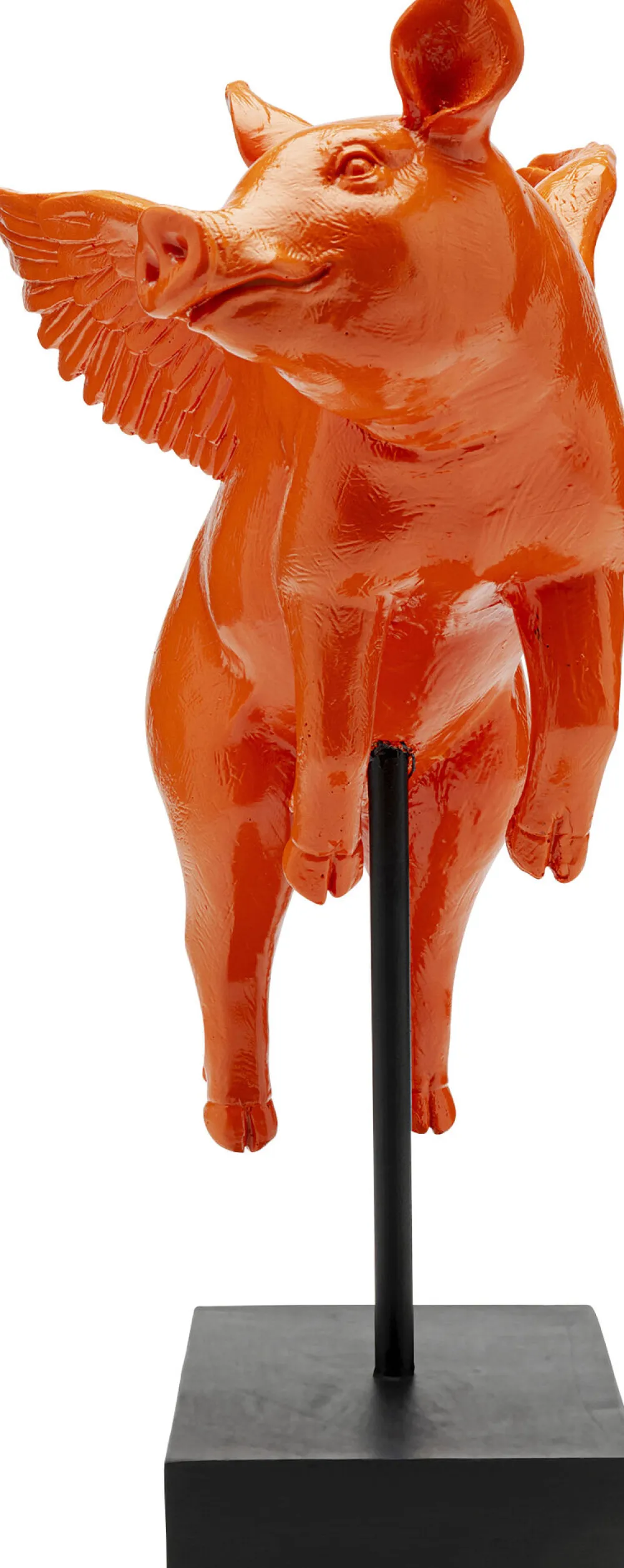 KARE Deko Figur Flying Pig Orange 29cm Clearance