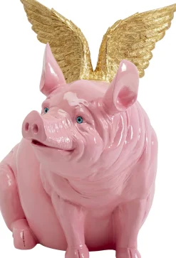 KARE Deko Figur Flying Pig Pink 79cm Hot