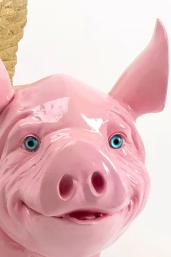 KARE Deko Figur Flying Pig Pink 79cm Hot