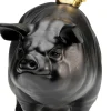 KARE Deko Figur Flying Pig Schwarz 21cm New