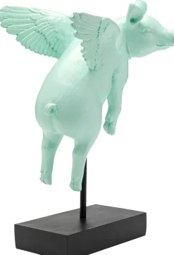 KARE Deko Figur Flying Pig Türkis 29cm Best