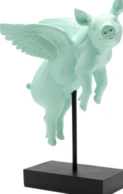 KARE Deko Figur Flying Pig Türkis 29cm Best