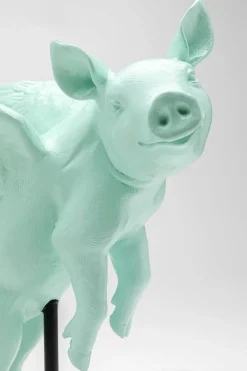 KARE Deko Figur Flying Pig Türkis 29cm Best