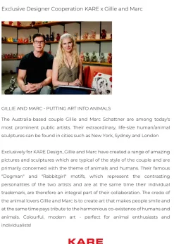 KARE Deko Figur Gangster Dog Gelb 80cm Discount