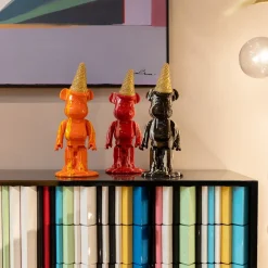KARE Deko Figur Gelato Bear Orange 40cm Outlet
